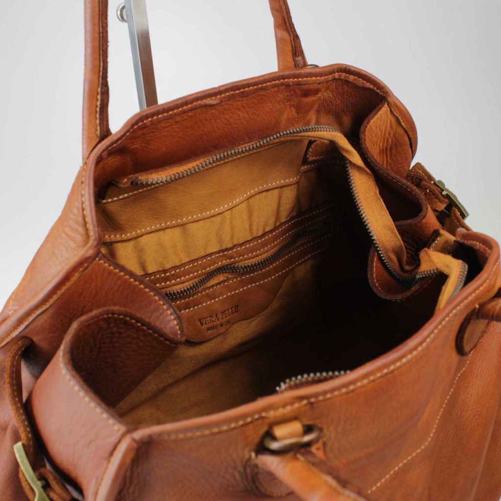 BZNA Bag Bellamy Beige Italy Designer Handtasche Schultertasche Tasche Leder Neu