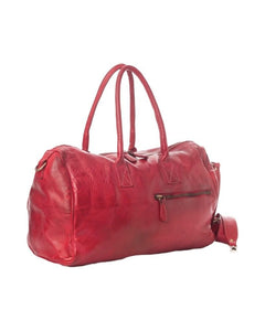 BZNA Bag Antonio Vintage Wino Rot Italy Designer Weekender  Reise Tasche Handtasche Schultertasche Leder Shopper Neu