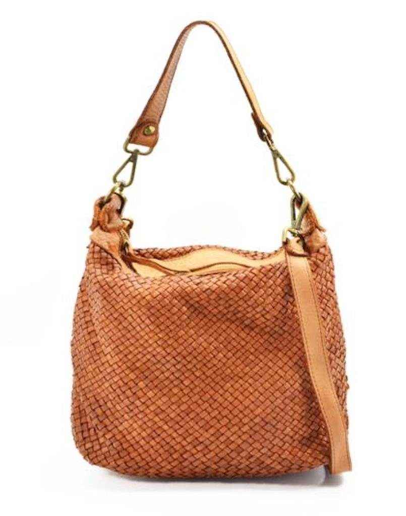 BZNA Bag Briana Cognac Italy Designer Beutel Umhängetasche Damen Handtasche