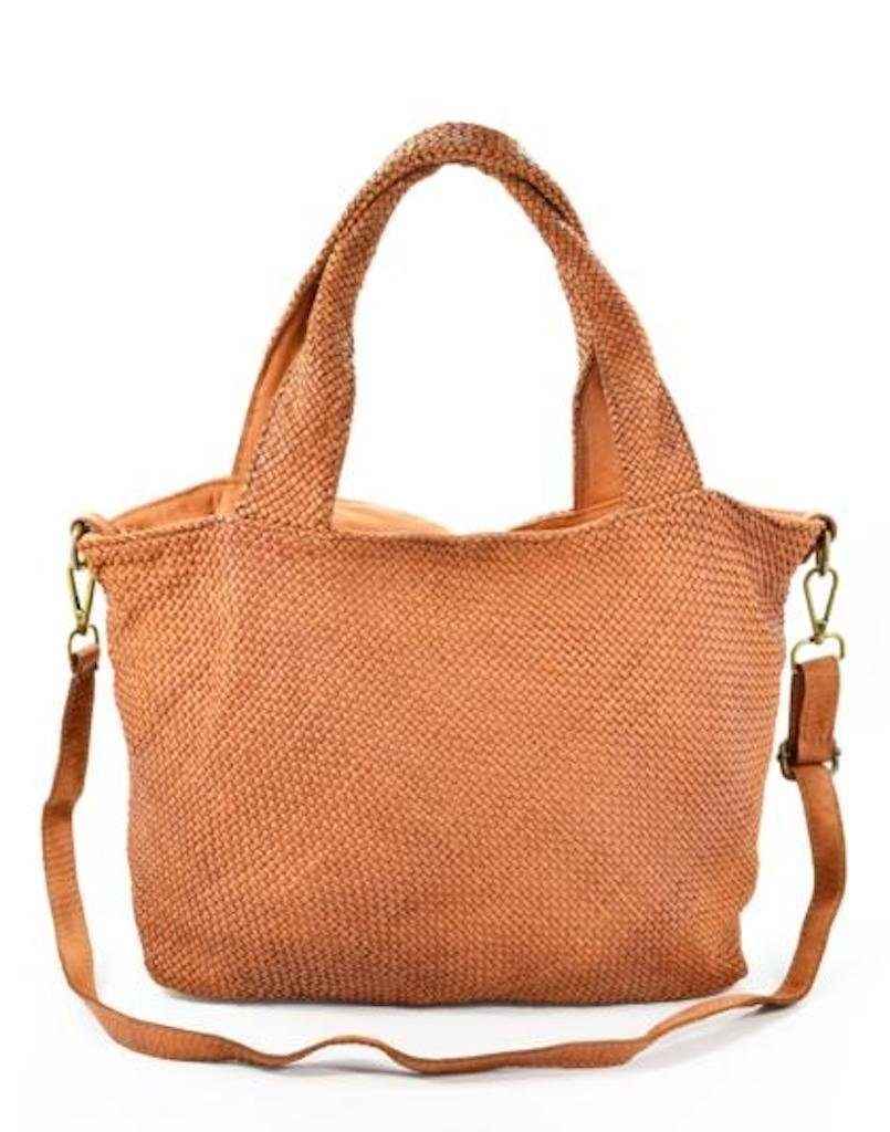 BZNA Bag Sana Cognac Italy Designer Damen Handtasche Schultertasche Tasche