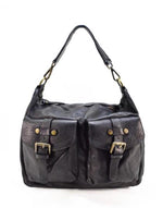 Lade das Bild in den Galerie-Viewer, BZNA Bag April Schwarz Italy Designer Beutel Umhängetasche Damen Handtasche Leder
