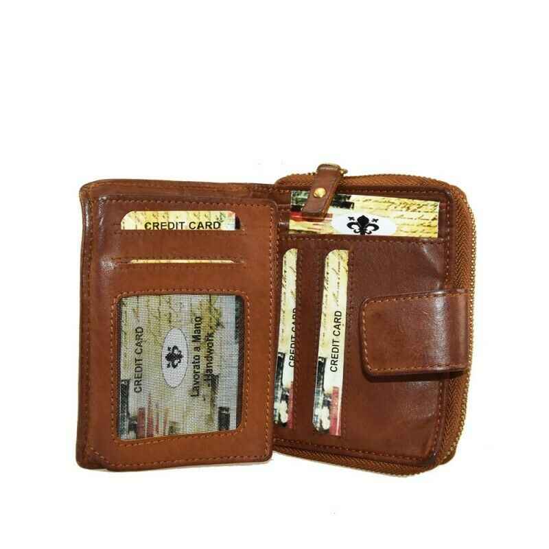 BZNA Berlin Raja Orange Wallet Leather Leder Portemonnaie Geldbörse Clutch