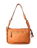 Load image into Gallery viewer, BZNA Handtasche Yeliz Cognac Designer Schultertasche Tasche mit Vordertaschen
