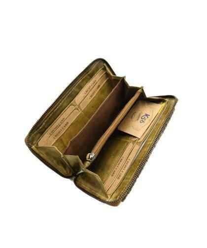 BZNA Berlin Dilan Gelb Wallet Leder Schulter Portemonnaie Geldbörse Clutch