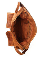 Load image into Gallery viewer, BZNA Handtasche Yeliz Grün Designer Schultertasche Tasche mit Vordertaschen
