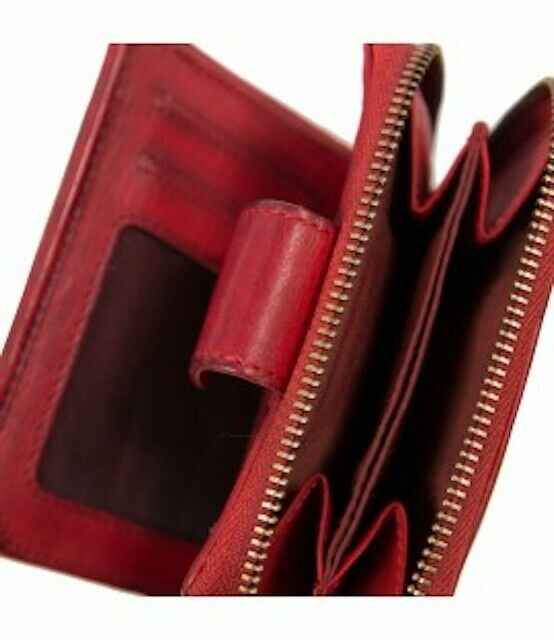 BZNA Berlin Zlata Braun Wallet Leather Leder Portemonnaie Geldbörse Clutch