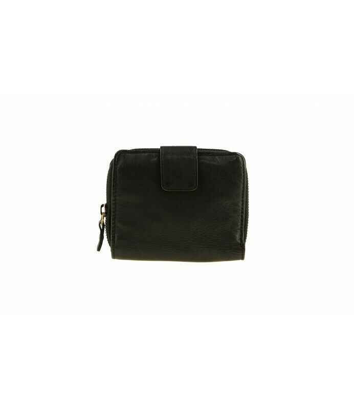 BZNA Berlin Zlata Schwarz Wallet Leather Leder Portemonnaie Geldbörse Clutch