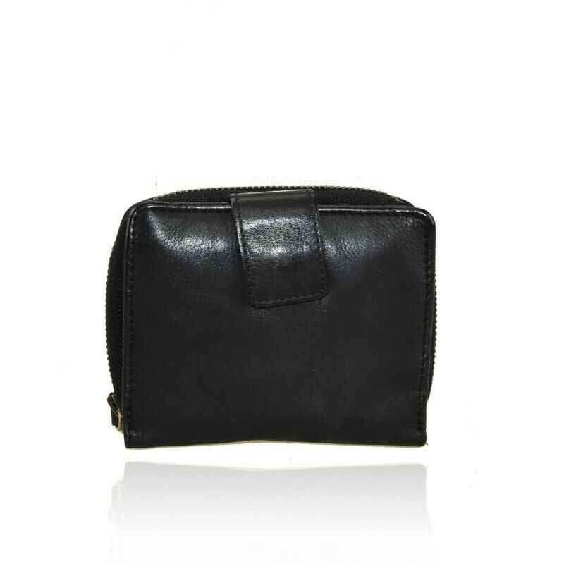 BZNA Berlin Raja Schwarz Wallet Leather Leder Portemonnaie Geldbörse Clutch