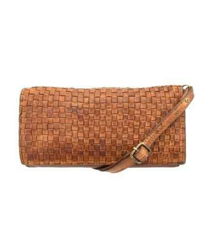 BZNA Berlin Selma Rot Wallet Leder Schulter Portemonnaie Geldbörse Clutch