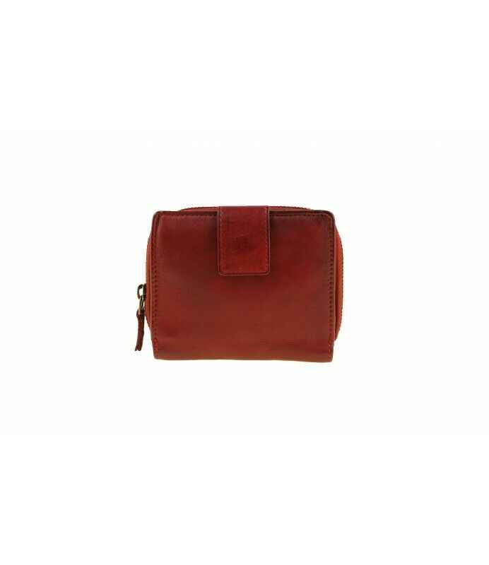 BZNA Berlin Zlata Rot  Wallet Leather Leder Portemonnaie Geldbörse Clutch