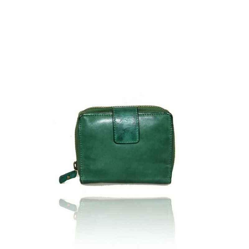 BZNA Berlin Raja Grün Wallet Leather Leder Portemonnaie Geldbörse Clutch