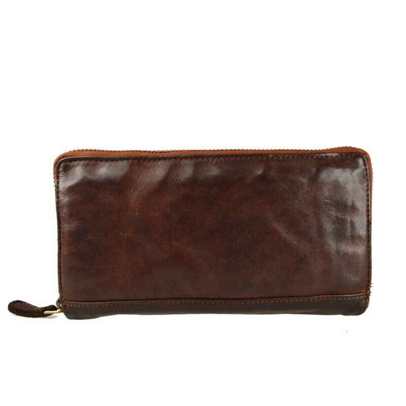 BZNA Berlin Willa Braun Wallet sheep Leather Leder Portemonnaie Geldbörse Neu