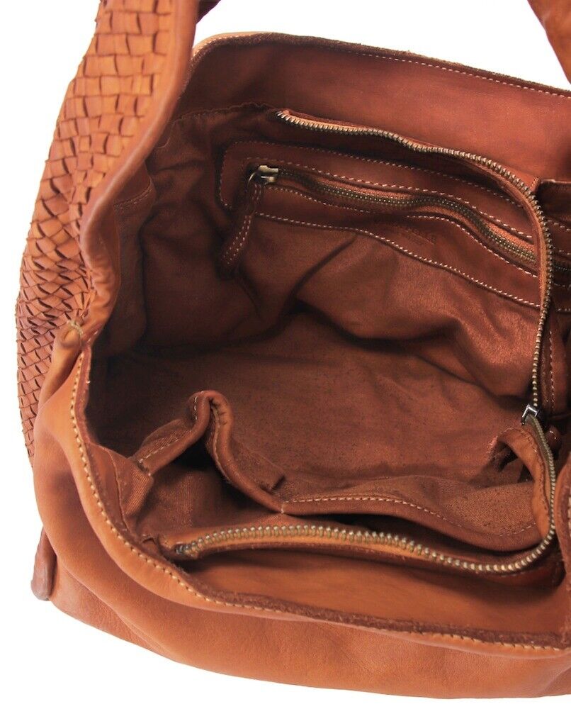 BZNA Umhängetasche Pani Taupe Designer Beutel Handtasche Umhängetasche