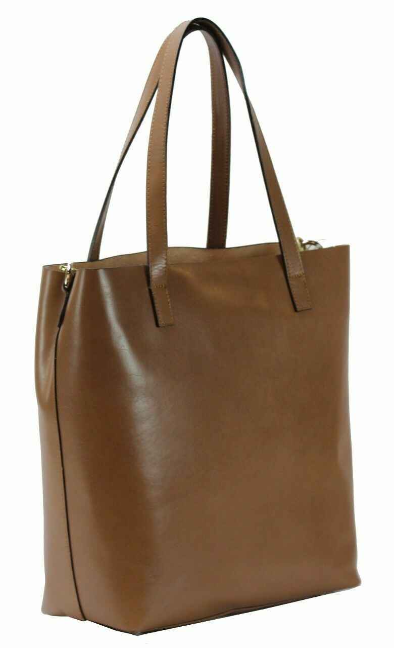 BZNA Berlin XXL Luxus Shopper ECHT LEDER Tasche Damentasche Beige Leather