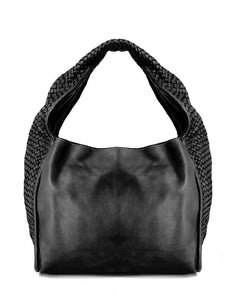 BZNA Umhängetasche Pani Schwarz Designer Beutel Handtasche Umhängetasche