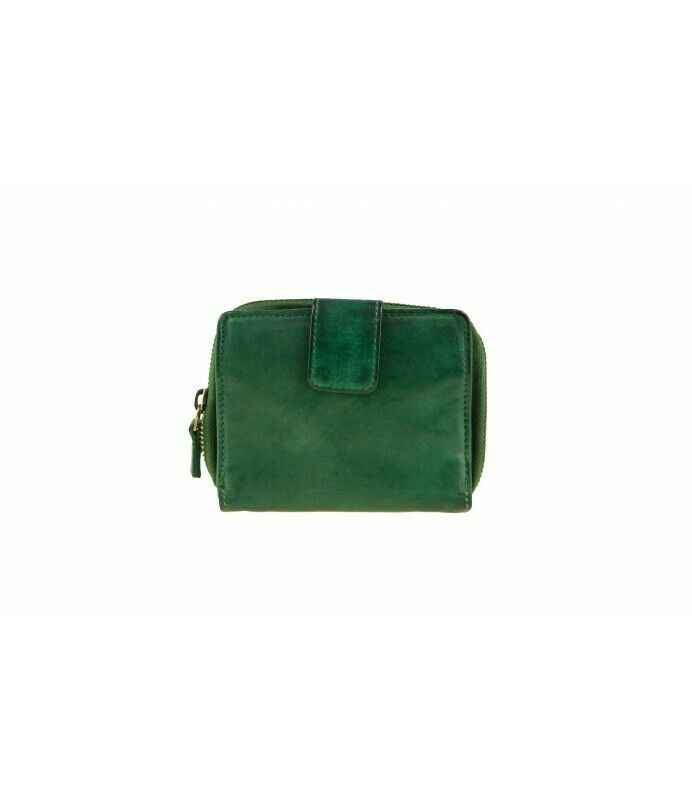 BZNA Berlin Zlata Grün B Wallet Leather Leder Portemonnaie Geldbörse Clutch