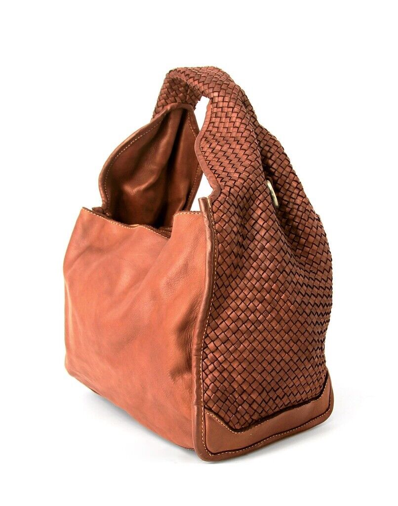 BZNA Umhängetasche Pani Cognac Designer Beutel Handtasche Umhängetasche