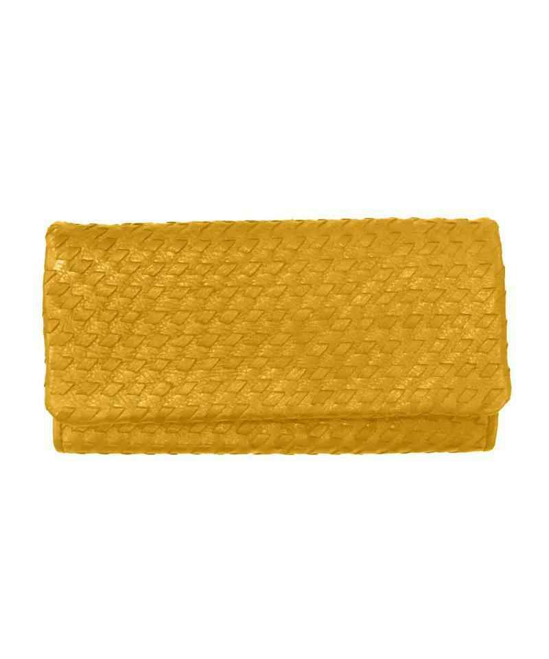 BZNA Berlin Sneza Gelb Wallet Leather Leder Portemonnaie Geldbörse Clutch