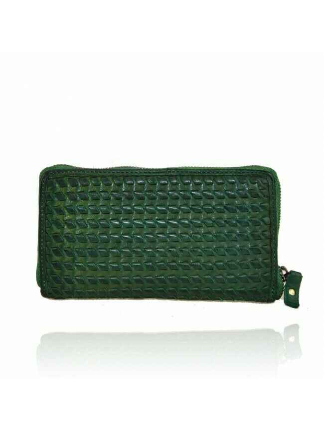 BZNA Berlin Tessa Grün Wallet Leather Leder Portemonnaie Geldbörse Clutch