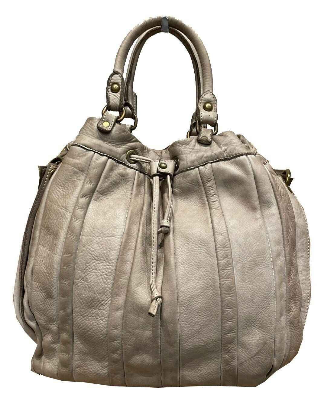 BZNA Bag Thora Taupe Italy Designer Damen Handtasche Schultertasche Tasche