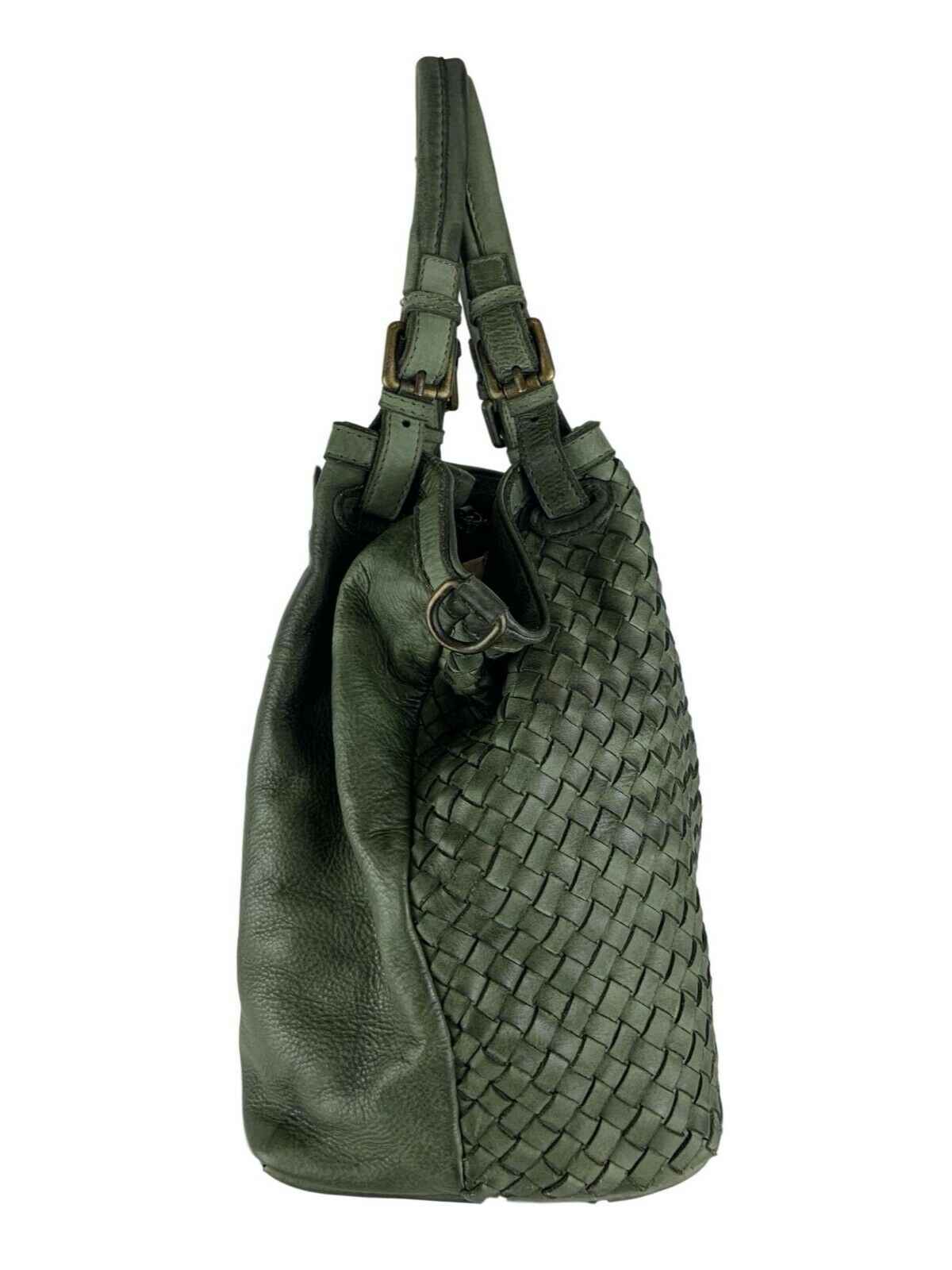 BZNA Bag Rina Grün Lederfarben Italy Designer Damen Handtasche Schultertasche
