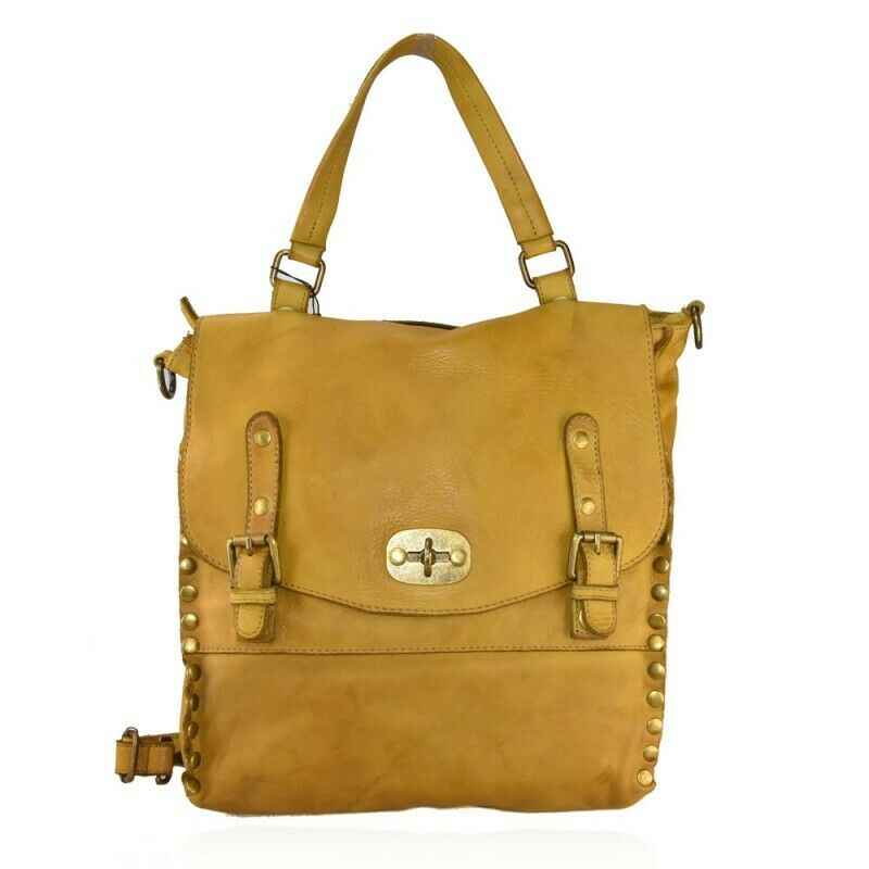 BZNA Bag Talea Gelb Backpacker Rucksack Damenhandtasche Schultertasche