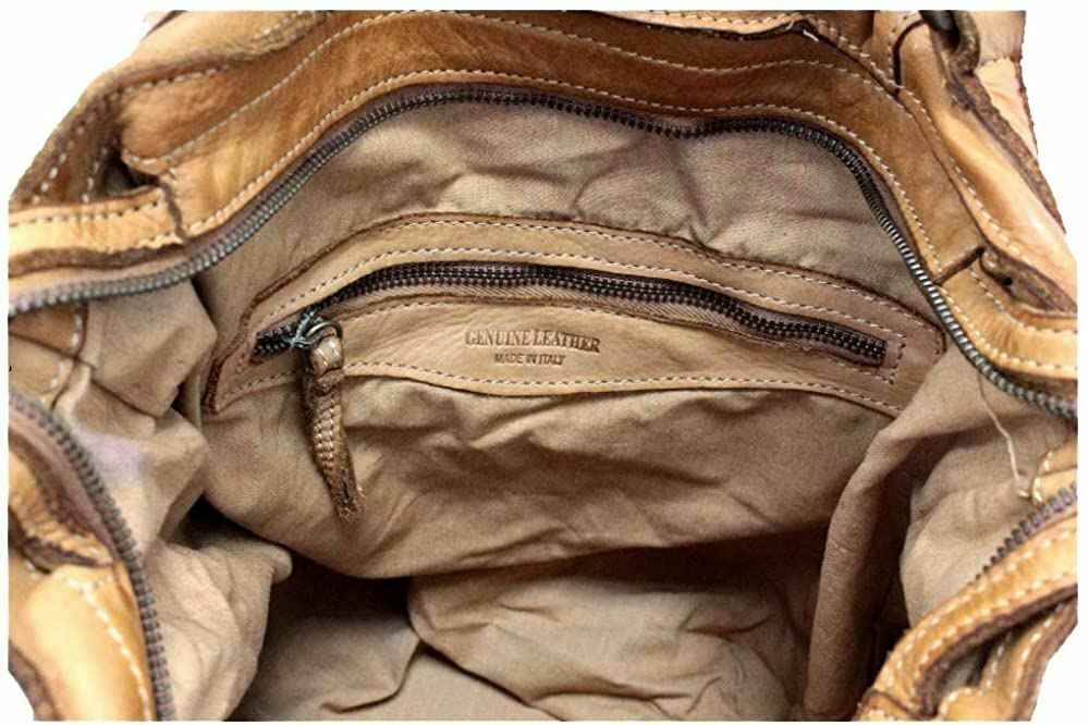 BZNA Bag Santa Rot Italy Designer Damen Handtasche Ledertasche Schultertasche
