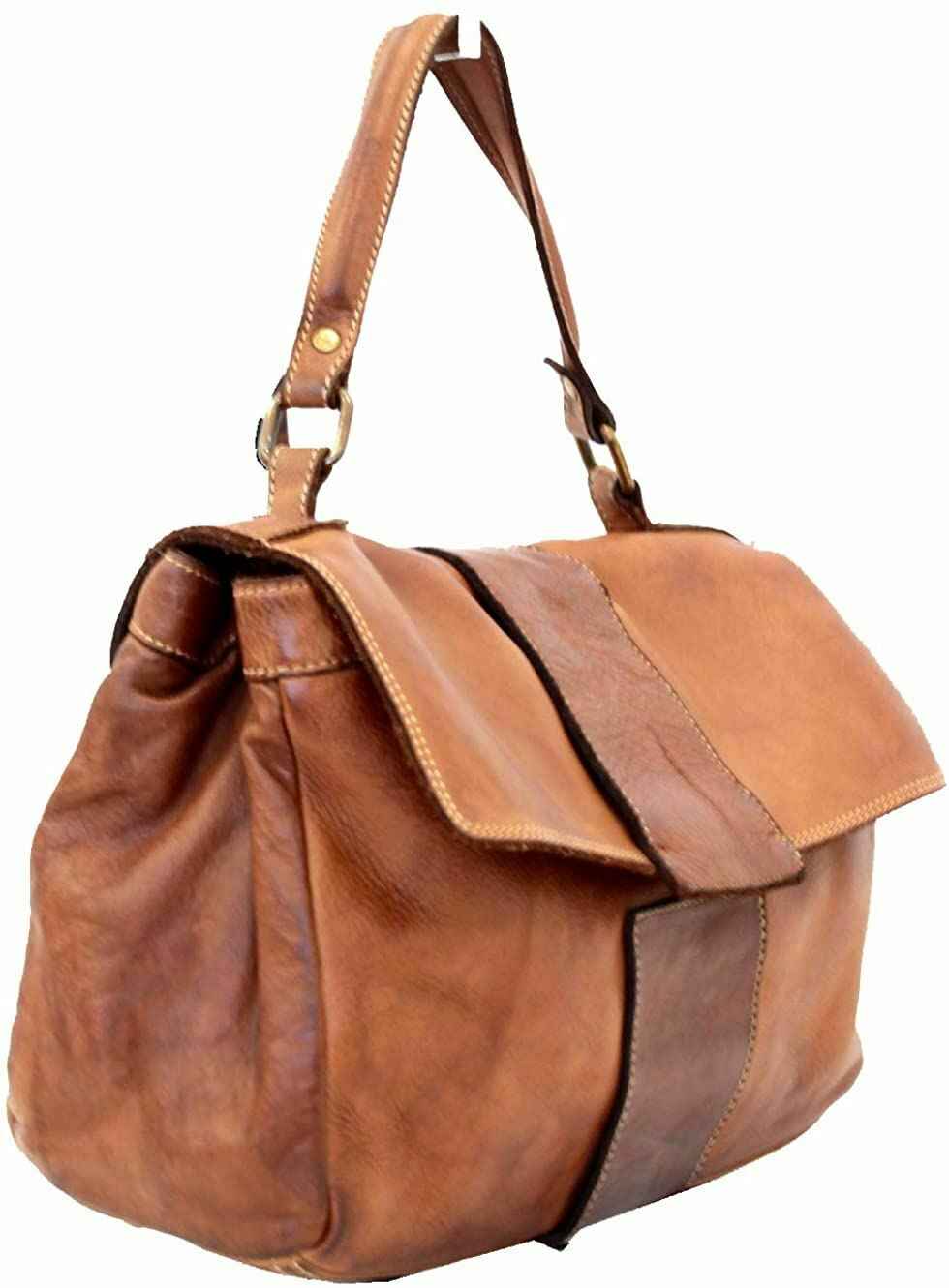 BZNA Bag Santa Rot Italy Designer Damen Handtasche Ledertasche Schultertasche