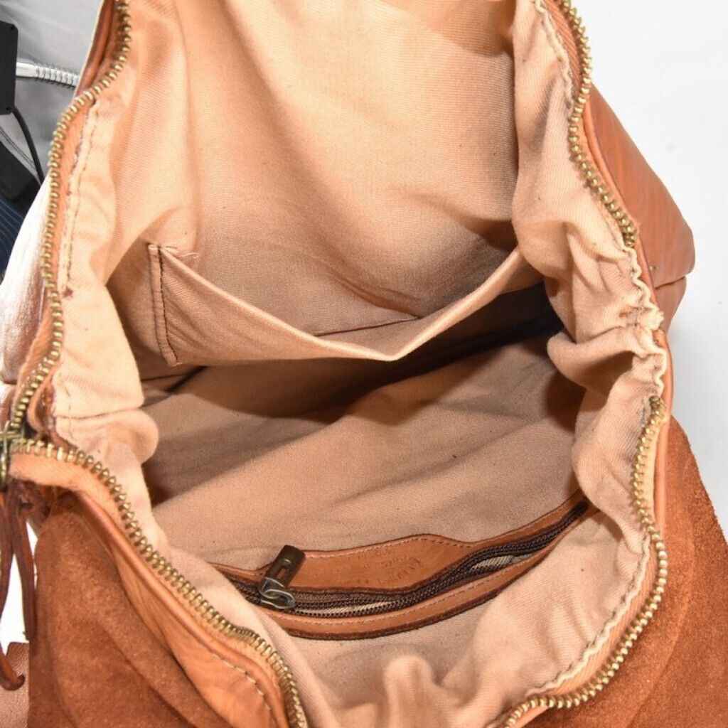 BZNA Bag Piana Beige Italy Rucksack Backpacker Designer Tasche