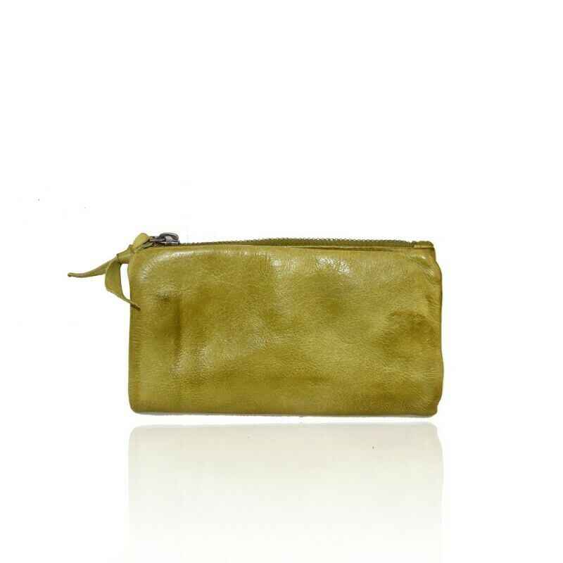 BZNA Berlin Sadia Grün Wallet Leather Leder Portemonnaie Geldbörse Clutch