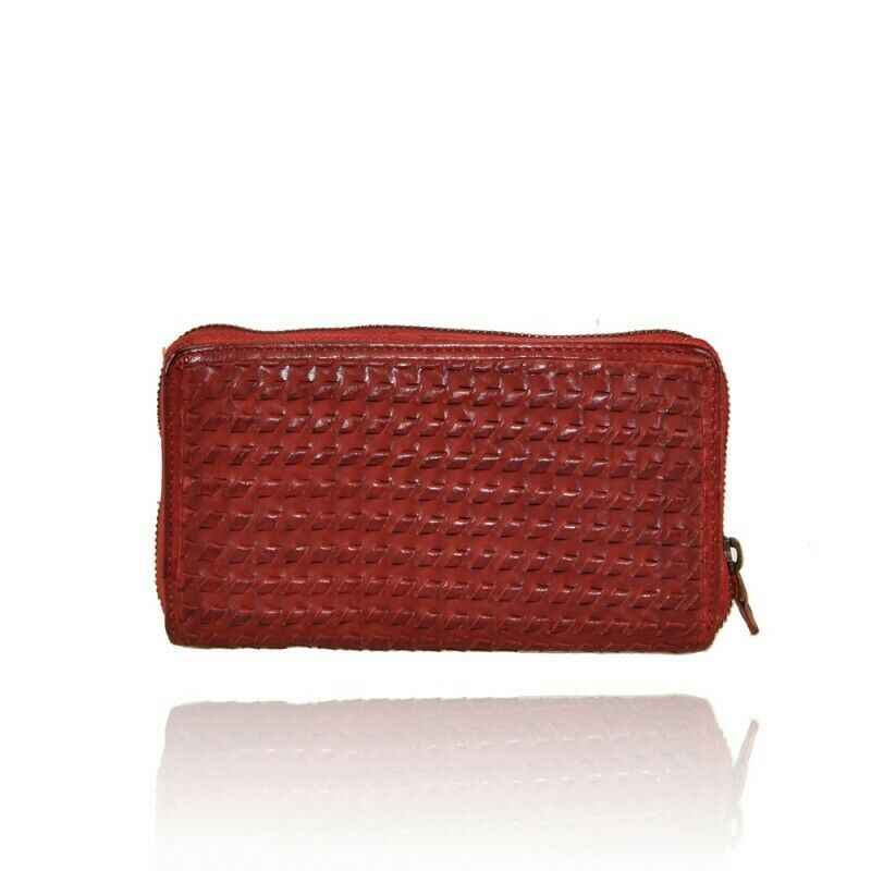 BZNA Berlin Tessa Rot Wallet Leather Leder Portemonnaie Geldbörse Clutch