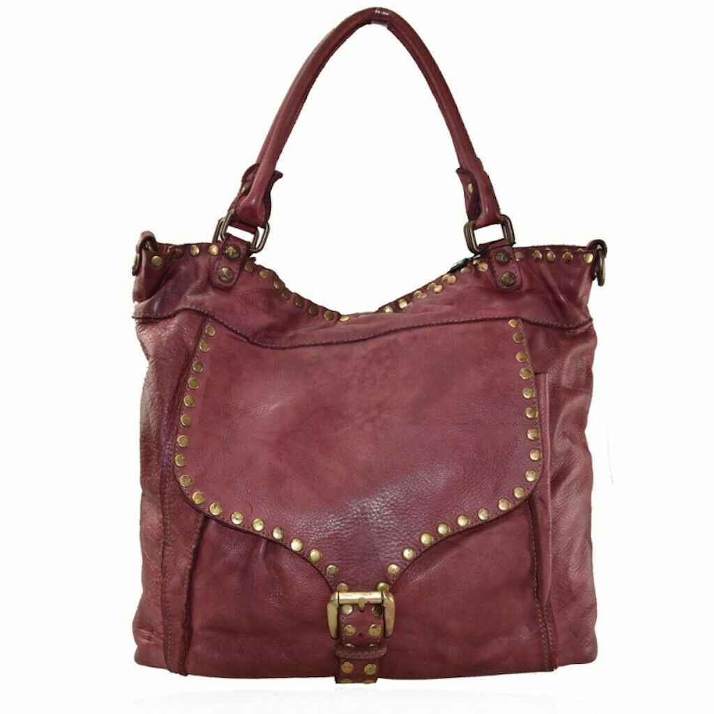 BZNA Sue Rot vintage Italy Designer Business Damen Handtasche Ledertasche