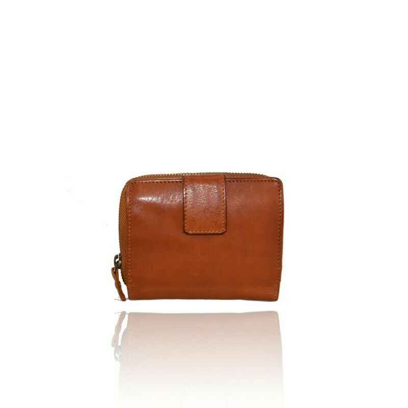 BZNA Berlin Raja Orange Wallet Leather Leder Portemonnaie Geldbörse Clutch