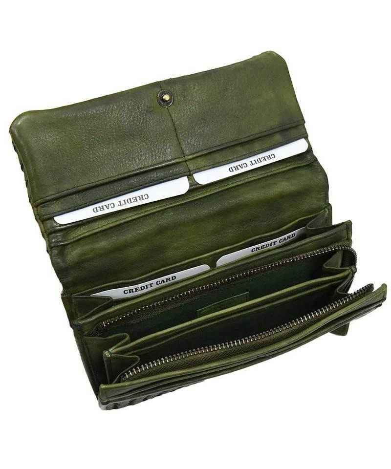 BZNA Berlin Sneza  Braun Wallet Leather Leder Portemonnaie Geldbörse Clutch
