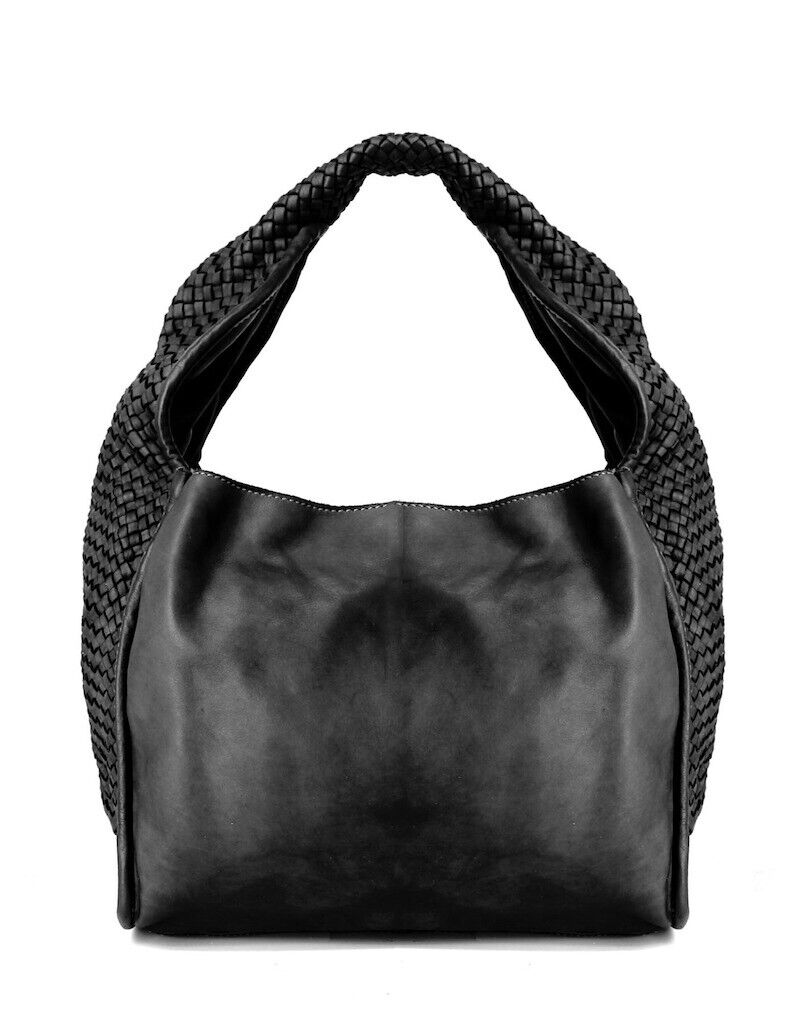 BZNA Umhängetasche Pani Schwarz Designer Beutel Handtasche Umhängetasche