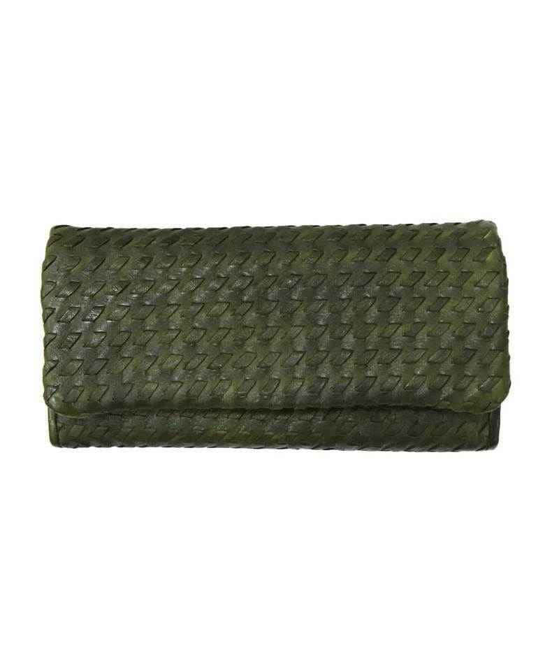 BZNA Berlin Sneza  Grün Wallet Leather Leder Portemonnaie Geldbörse Clutch
