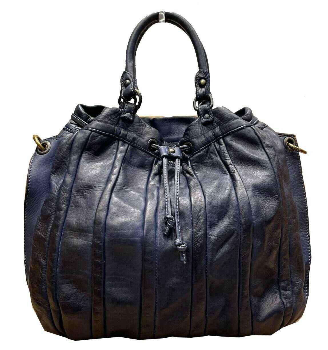 BZNA Bag Thora Blau Italy Designer Damen Handtasche Schultertasche Tasche