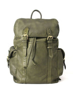 Load image into Gallery viewer, BZNA Rucksack Kairo Grün Designer Backpacker Leder
