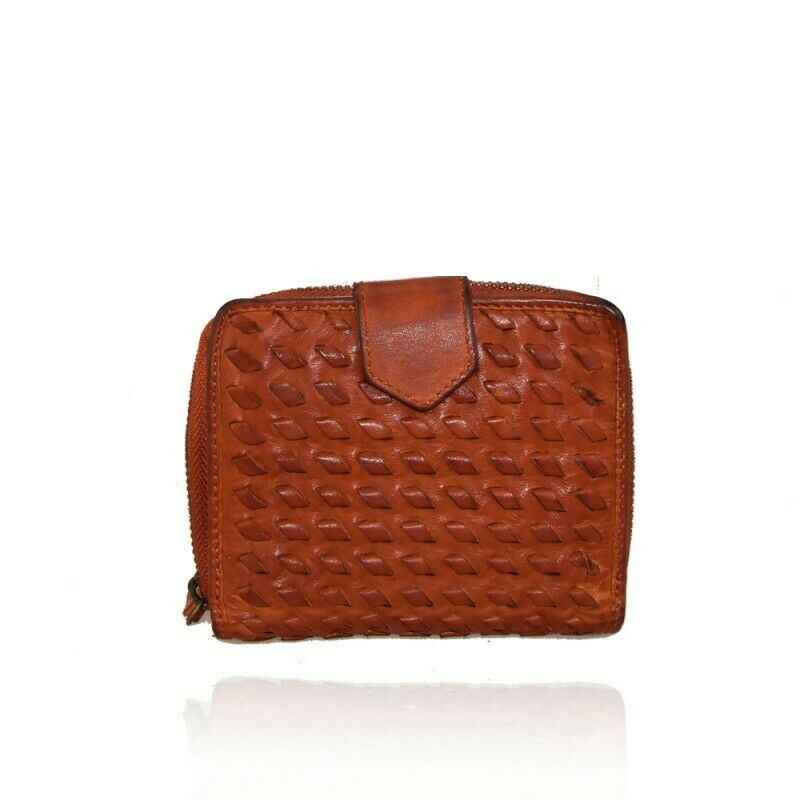BZNA Berlin Suzi Orange Wallet Leather Leder Portemonnaie Geldbörse Clutch