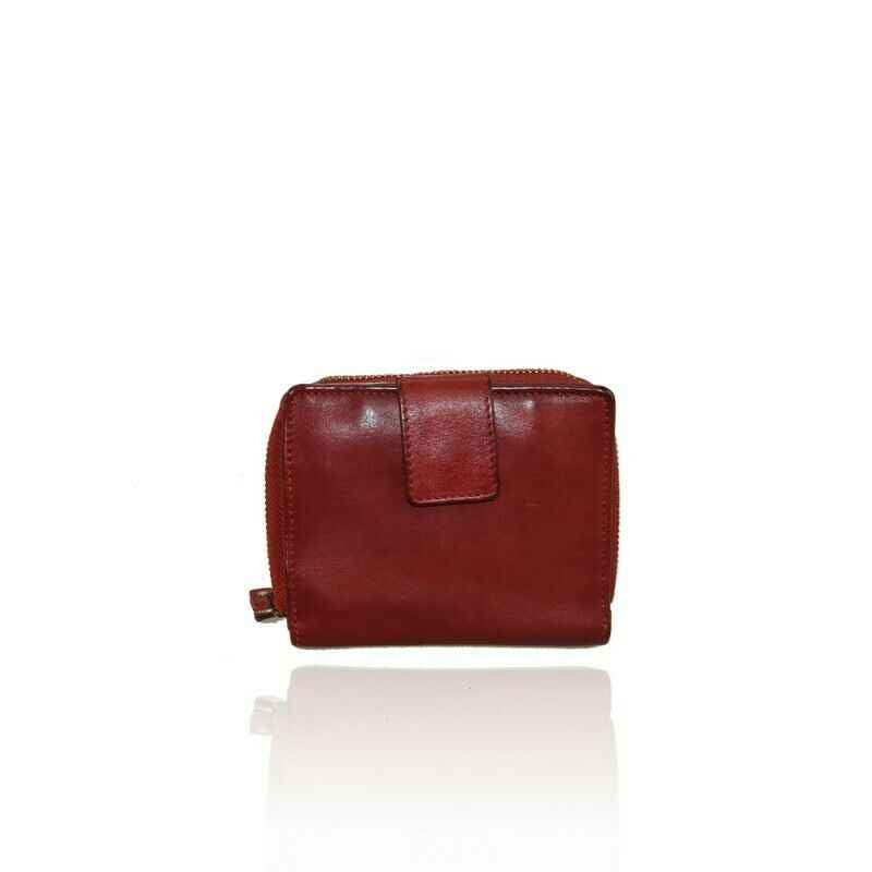 BZNA Berlin Raja Rot Wallet Leather Leder Portemonnaie Geldbörse Clutch