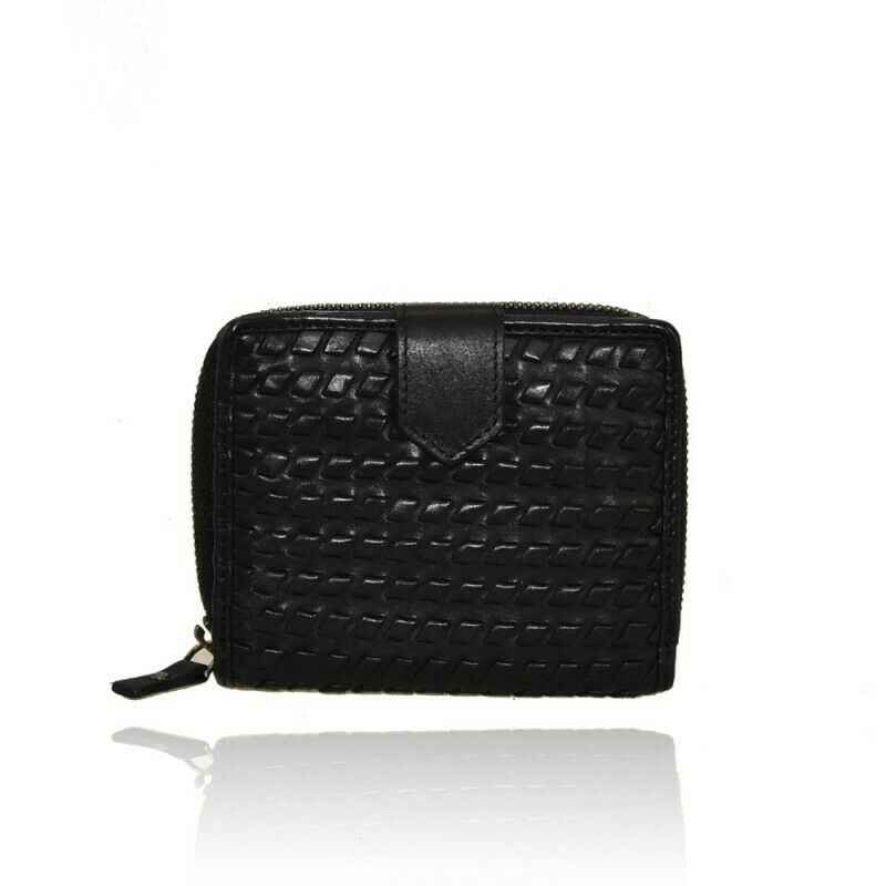 BZNA Berlin Suzi Schwarz Wallet Leather Leder Portemonnaie Geldbörse Clutch