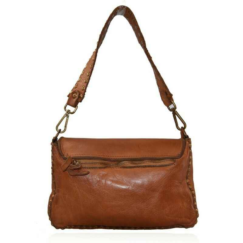 BZNA Bag Thea Gelb Italy Designer Beutel Umhängetasche Damen Handtasche Leder