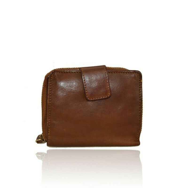 BZNA Berlin Raja Braun Wallet Leather Leder Portemonnaie Geldbörse Clutch