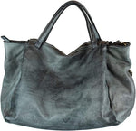 Load image into Gallery viewer, BZNA Bag Diana Grau Italy Designer Damen Handtasche Schultertasche Tasche Leder
