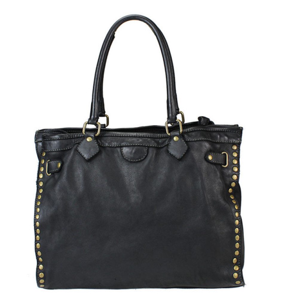 BZNA Bag Sue Schwarz Italy Designer Messenger Shopper Handtasche Schul