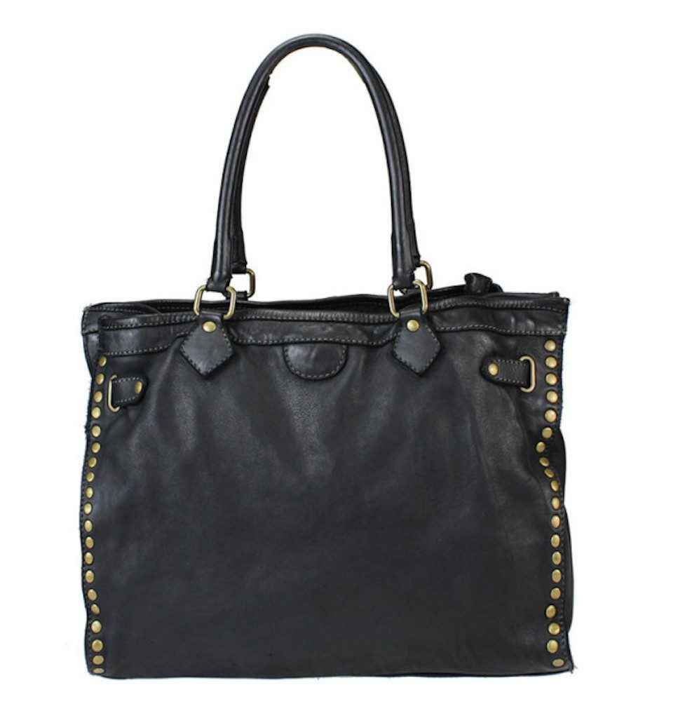 BZNA Bag Sue Schwarz Italy Designer Messenger Shopper Handtasche Schultertasche Tasche