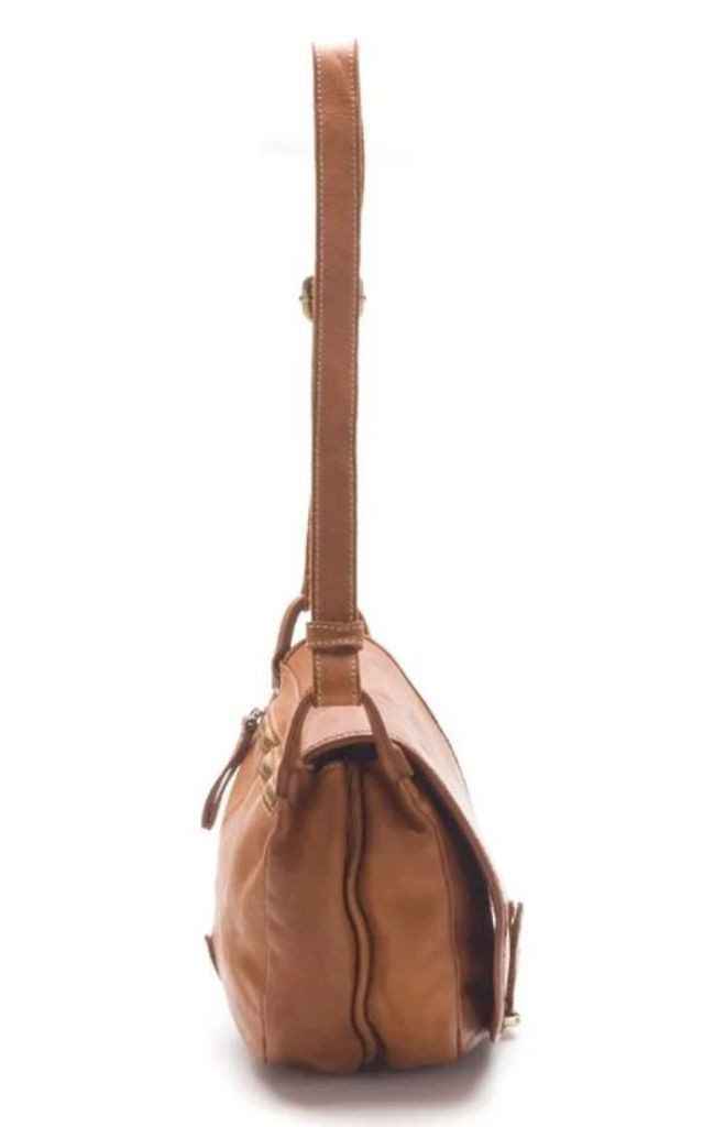 BZNA Schultertasche Taina Grau Italy Designer Handtasche Ledertasche Umhängetasche