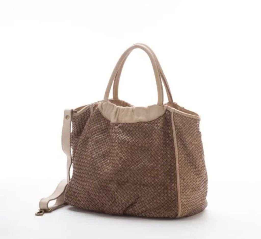 BZNA Bag Madita Beige Italy Designer Damen Handtasche Schultertasche Tasche