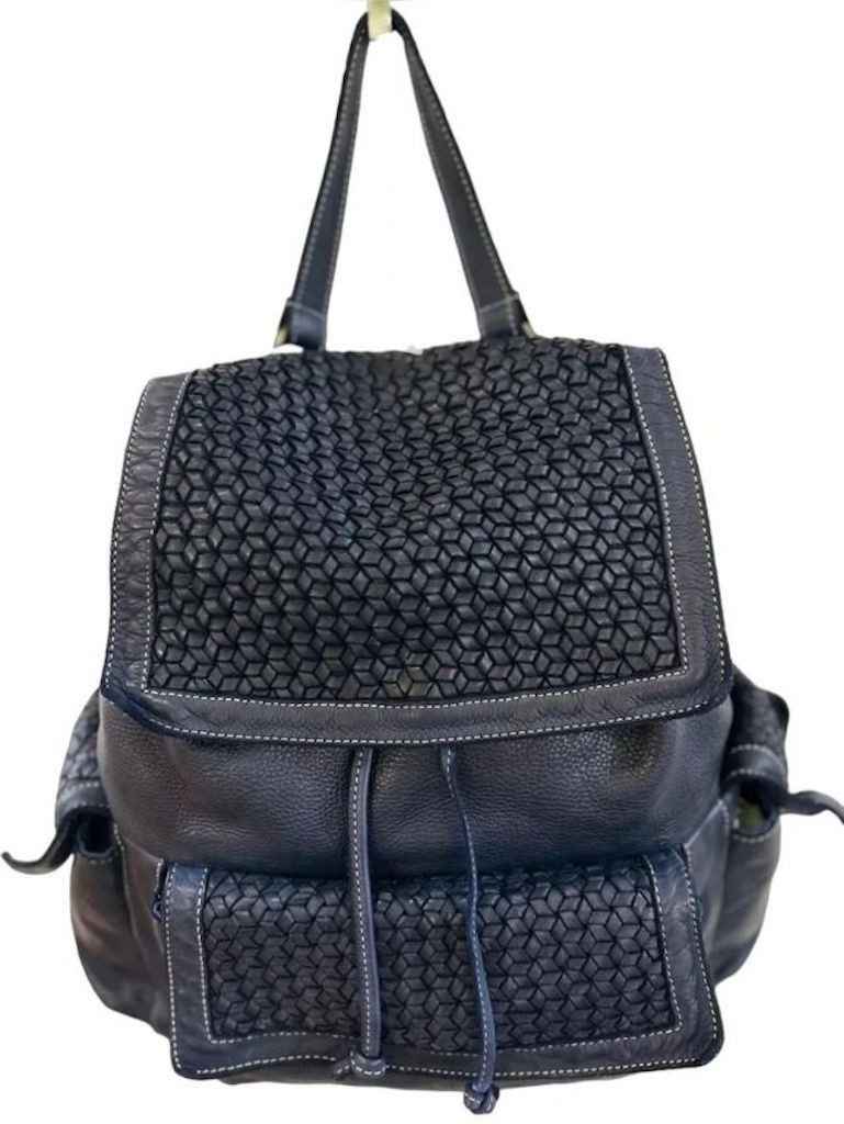 BZNA Bag Emely Blau Backpacker Designer Rucksack Damentasche Schultertasche