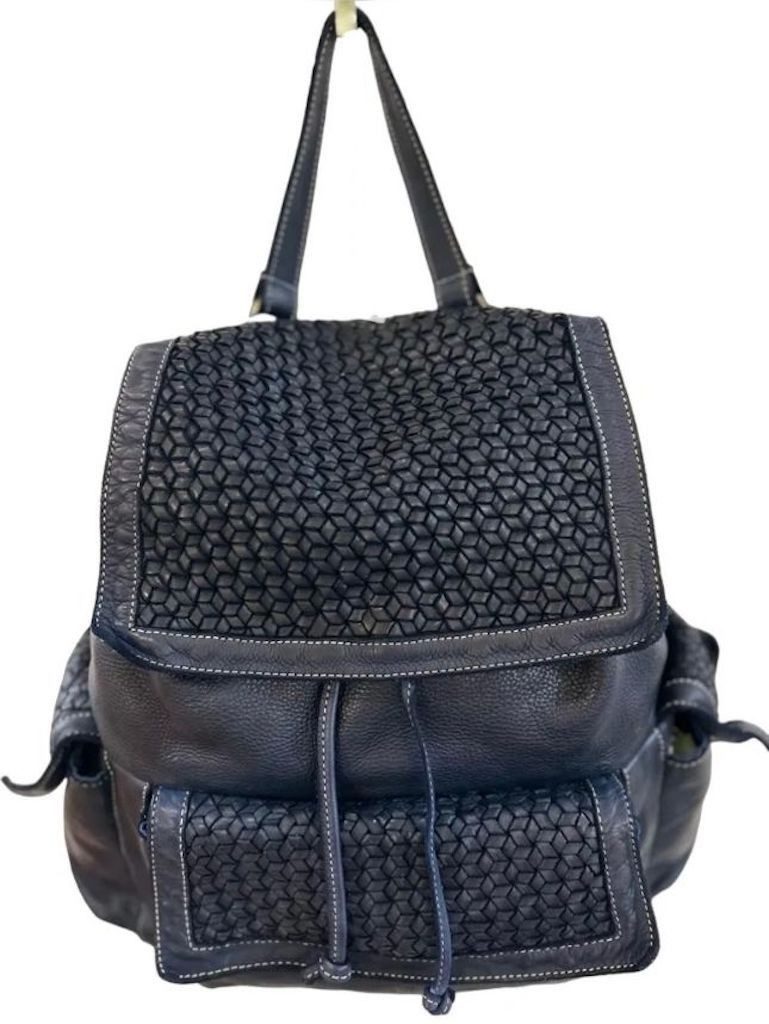 BZNA Bag Emely Blau Backpacker Designer Rucksack Damentasche Schultertasche - B Z N A